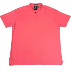 Men's XL Victorinox Swiss Army Shirt Pink Polo 60's 2 Ply Mercerized Pima Cotton